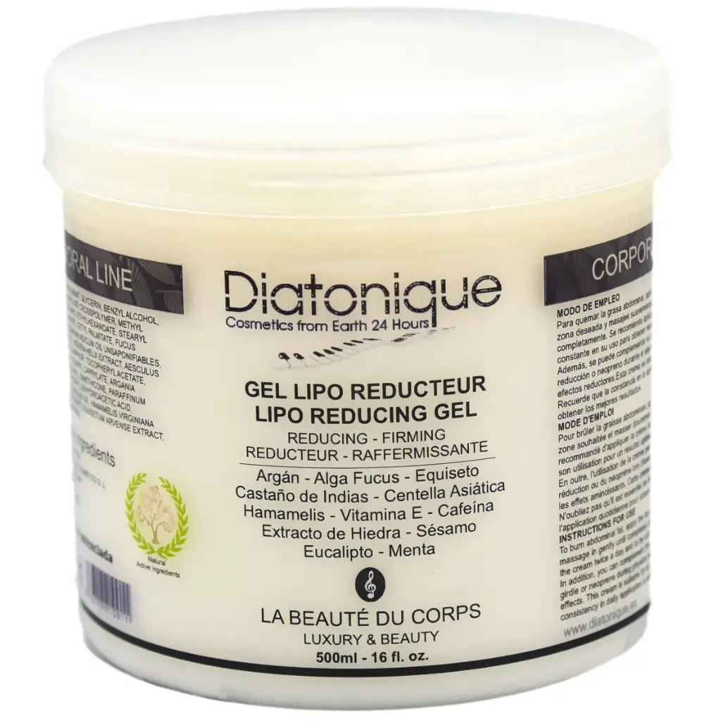 GEL ANTICELULÍTICO REDUCTOR FRÍO CALOR MAS PLUS DIATONIQUE 500 ML - Abdomen, Muslos, Brazos y Piernas - Efecto Reductor y Adelgazante Extreme - Hombre y Mujer